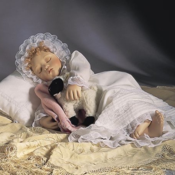 4pc Set Porcelain Baby Doll By  Gay Talbott Boassy  Retired   New - Picture 1 of 9